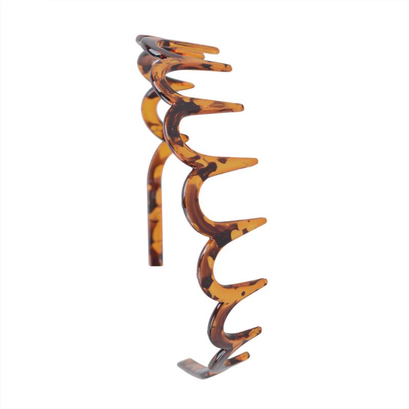 Lược Cài Tóc Acrylic Hình Chữ U Màu Nâu Ổn Định Dành Cho Bạn Nữ