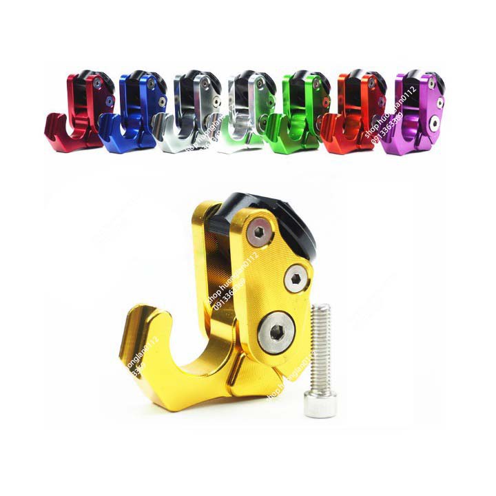 Móc Treo Đồ Xe Máy Biker Nhôm CNC gập mở giá 1 cái