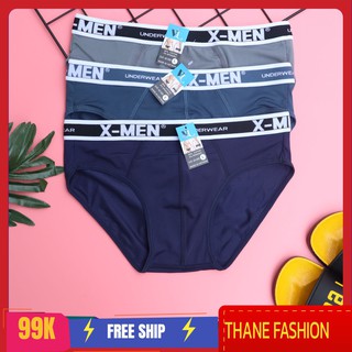 Combo 3 quần Lót nam XM- Quần sịp xì nam thun lạnh co giãn