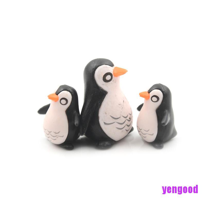 Bộ 5 Mô Hình Chim Cánh Cụt mini Trang Trí Nhà Búp Bê