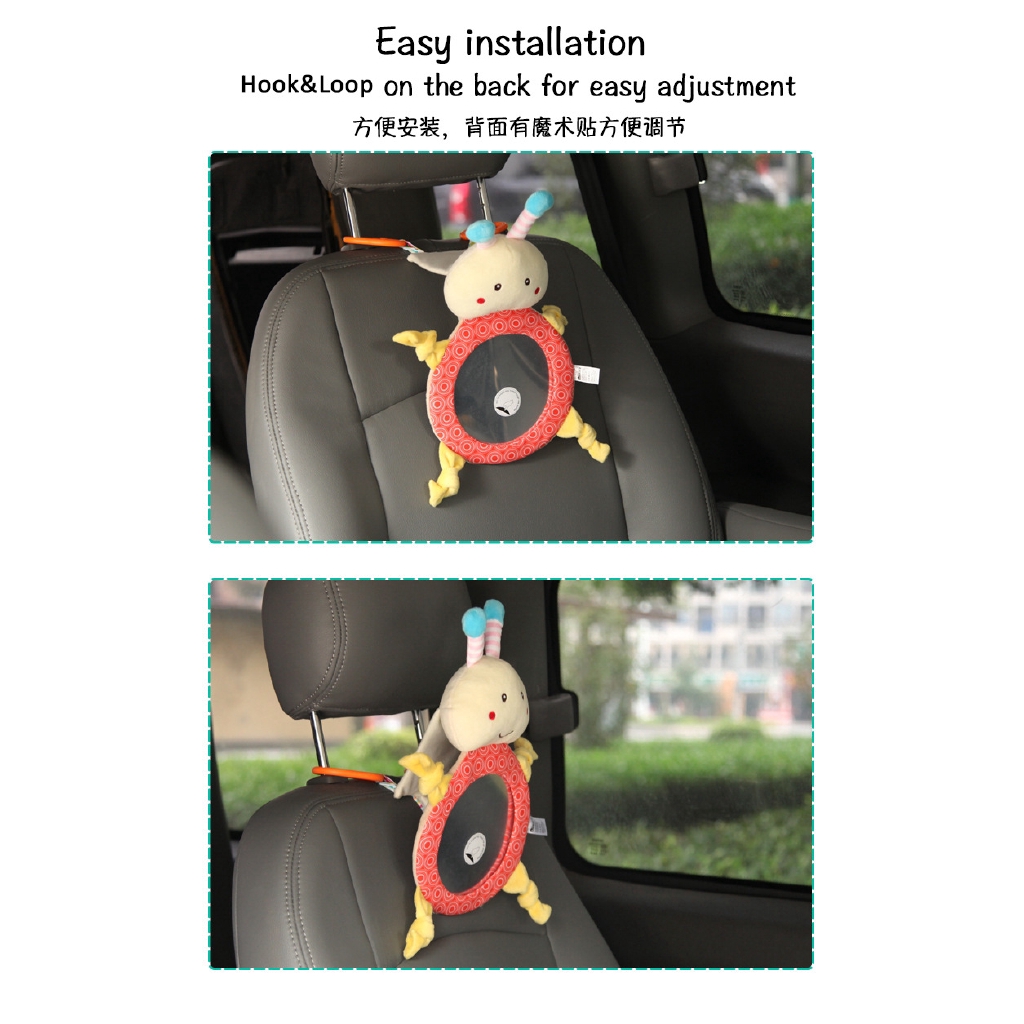 &lt; Hàng Có Sẵn &gt; Gương Chiếu Hậu Xe Ô Tô An Toàn Cho Bé ​​Gương Trang Điểm Tiện Lợi Chất Lượng