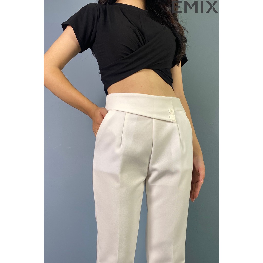 Quần tây công sở tuyết mưa màu đen 805 EMIX | BigBuy360 - bigbuy360.vn