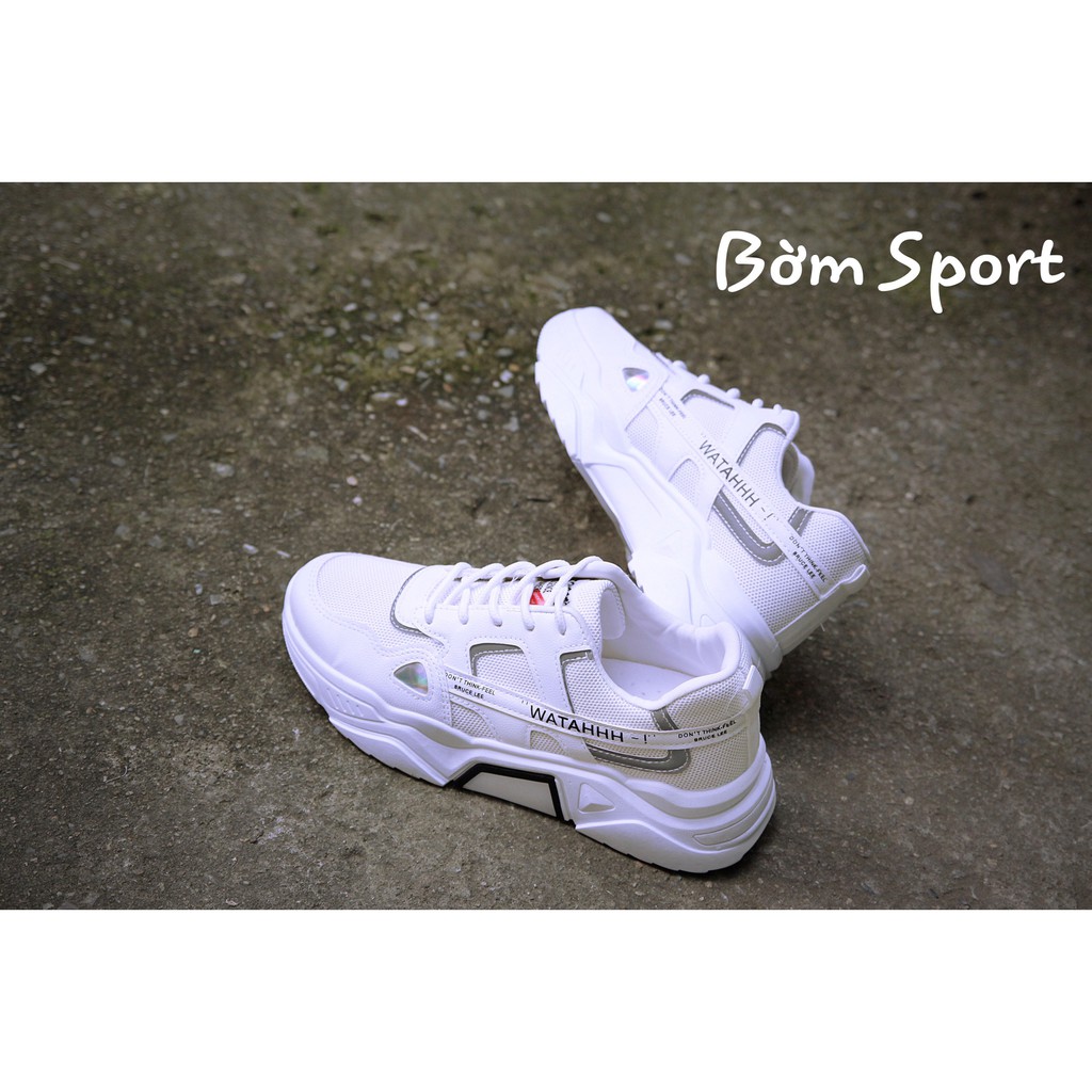 Giày thể thao nam nữ phản quang WATAHHH tăng chiều cao Hàn Quốc rẻ đẹp 2020 BOM - 015-028 | BigBuy360 - bigbuy360.vn