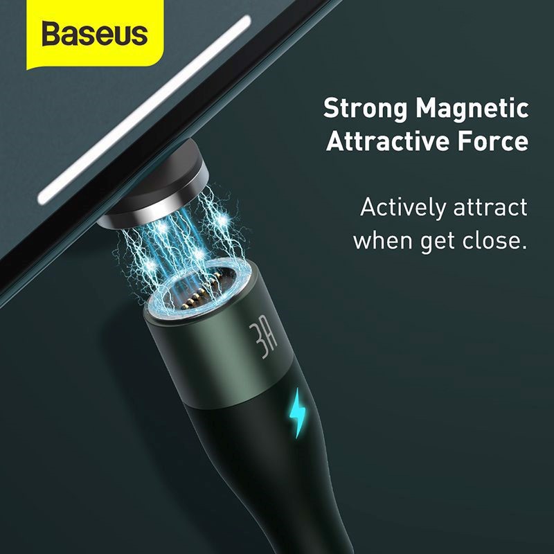 Cáp từ hỗ trợ sạc nhanh Baseus Zinc Magnetic Gen5 Safe Fast Charging Cable LV872