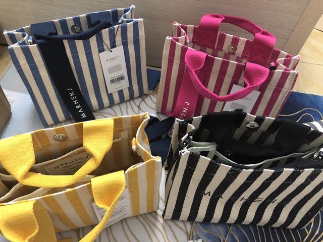 Túi vải Hàn Quốc phong cách Marhen Túi nhiều ngăn đeo vai xếp gọn đi chơi du lịch dã ngoại (Mã Marhen)