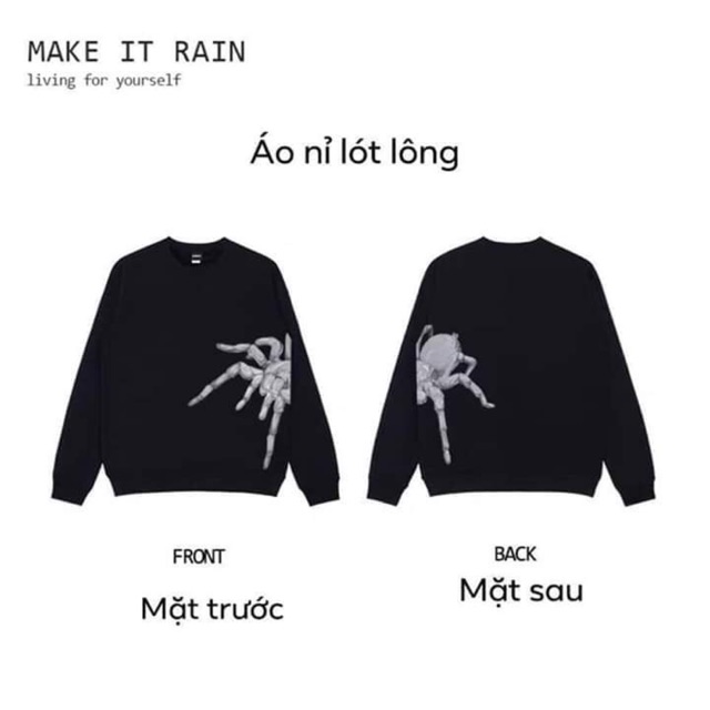 Áo nỉ lót lông freesize