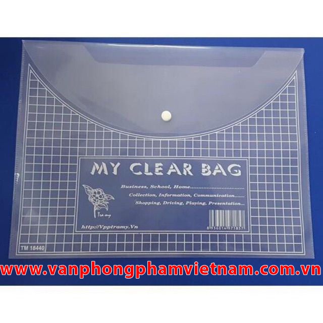 Túi clear bag TL khổ A loại dày, mỏng, Khổ F loại dày đựng hồ sơ