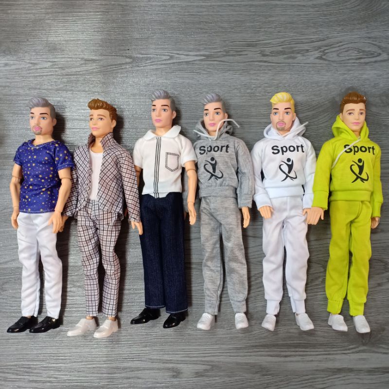 Búp bê nam ken  đẹp trai cao 30cm mặc quần áo dài đi giày thể thao