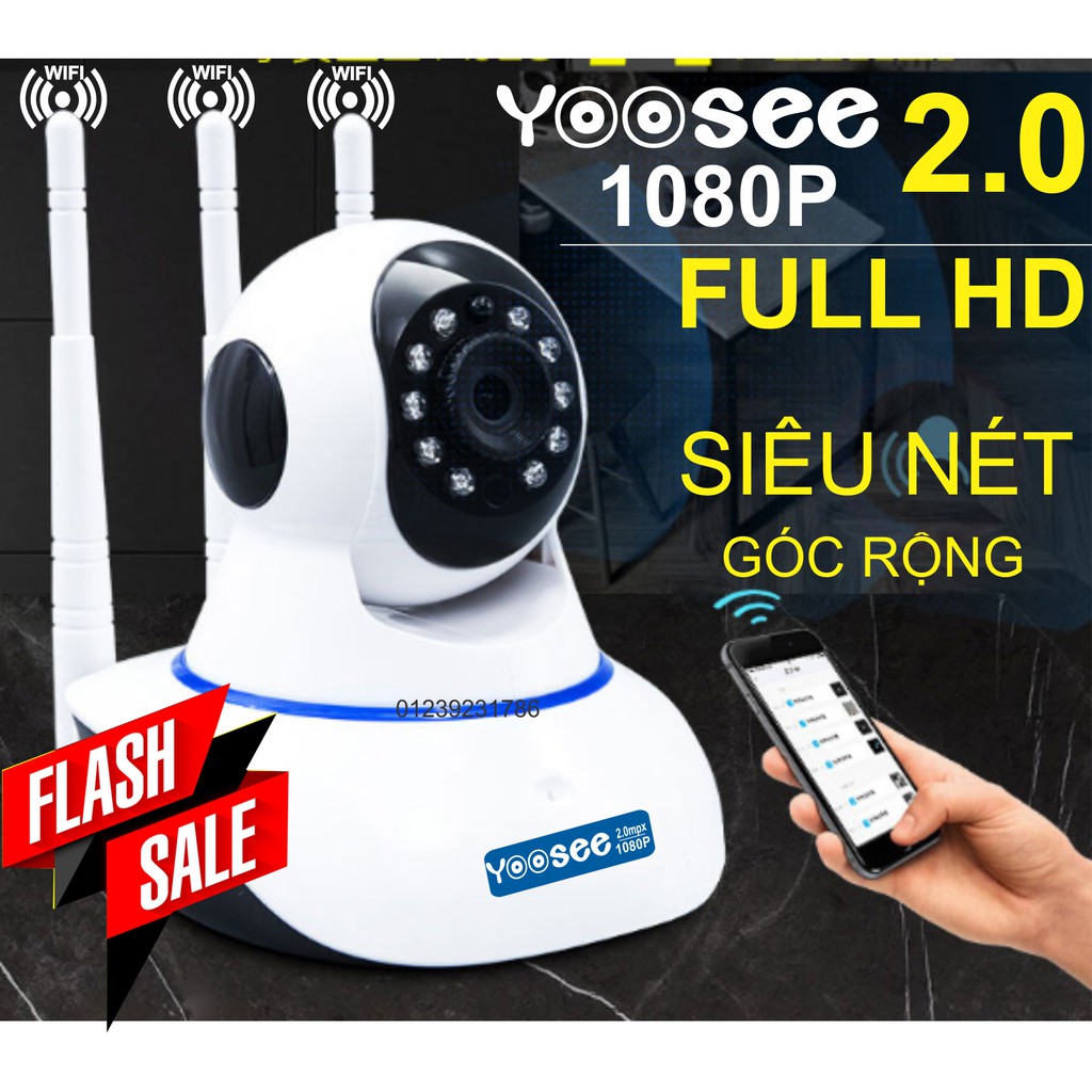 Camera Wifi YooSee 3 anten - Chuẩn 2.0 1080P | WebRaoVat - webraovat.net.vn