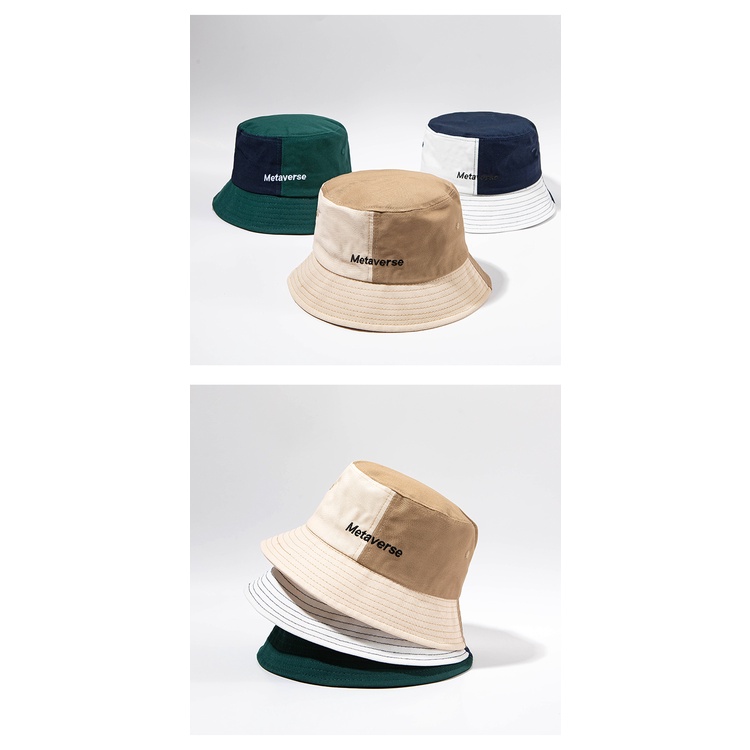 Nón Bucket Chống Nắng In Chữ Phong Cách Nhật Bản Màu Sắc Thời Trang