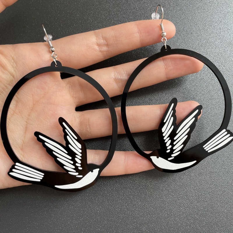 1 Cặp Bông Tai Bất Đối Xứng Hình Tròn Phong Cách Bohemian Thời Trang