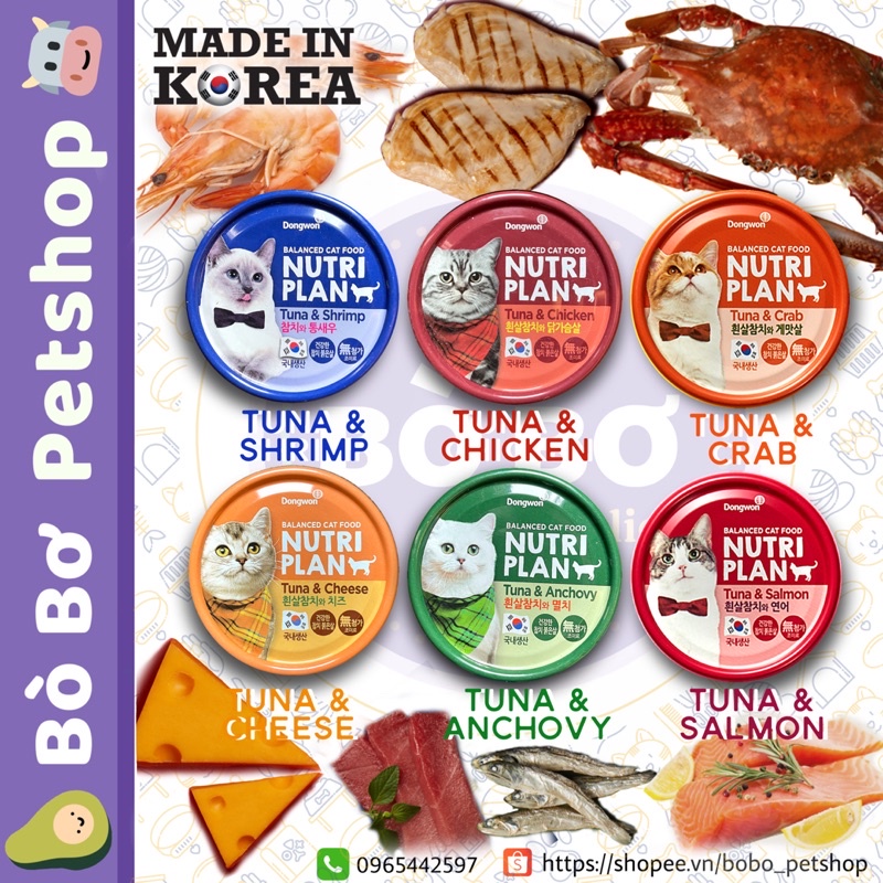 Pate Nutri Plan Hàn Quốc cho mèo 160gr