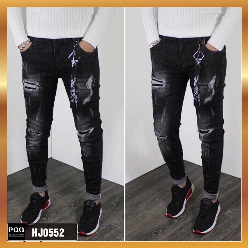 Quần jeans nam thời trang cao cấp rách xước, quần bò taka 109 | BigBuy360 - bigbuy360.vn