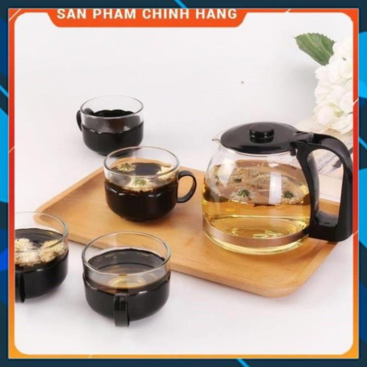 CHÍNH HÃNG -  Ấm pha trà thủy tinh có lõi lọc 700ml,bình pha trà thủy tinh có lưới lọc inox,bình ủ trà cao cấp