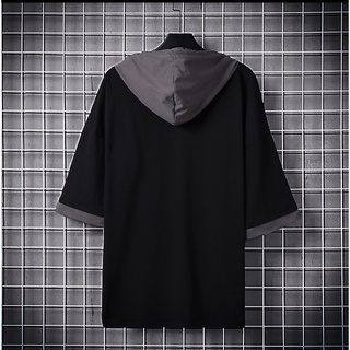 Áo Hoodie Thun Cotton Nam Nữ Unisex Mùa Hè Có Mũ Tay Lỡ In Chữ SAILS GARMENTS Zenkonu TOP NAM 204