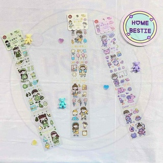 [Ảnh thật] Hình Dán Sticker Bé Gái, Đáng Yêu Thương Ngộ Nghĩnh, Trang Trí Tập Vở
