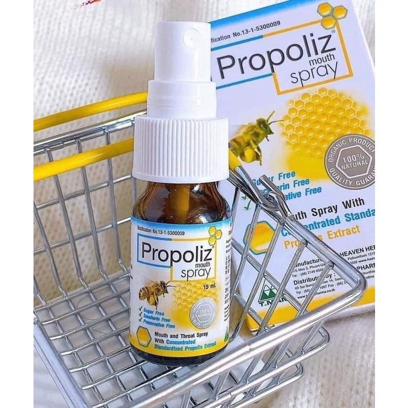 Xịt họng keo ong Propoliz Mouth Spray Thái Lan