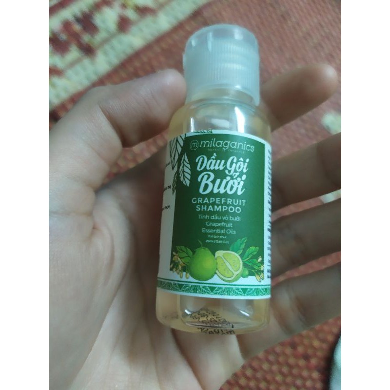 Dầu gội bưởi milaganics 30ml