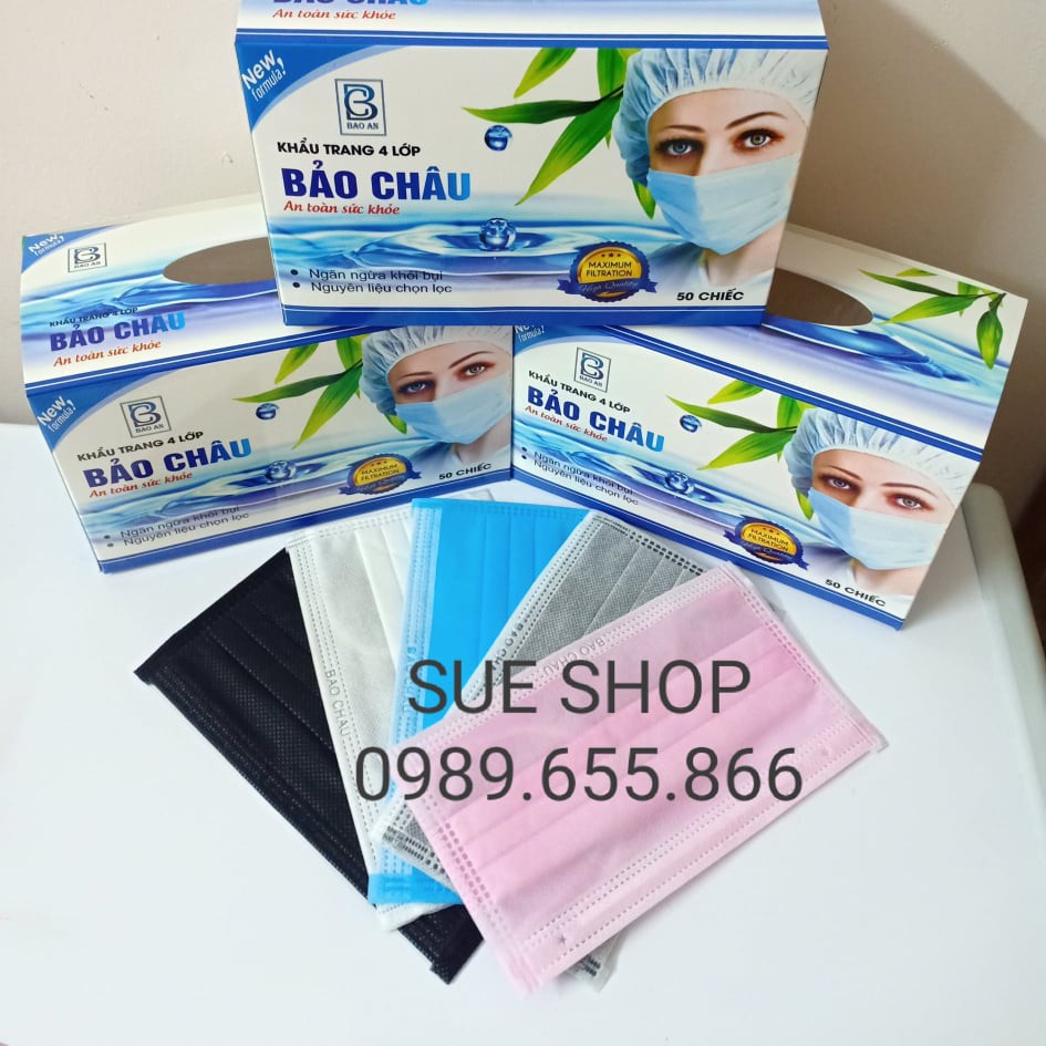 Khẩu trang y tế 4 lớp AMI hàng chuẩn công ty (Hộp 50 cái) | BigBuy360 - bigbuy360.vn