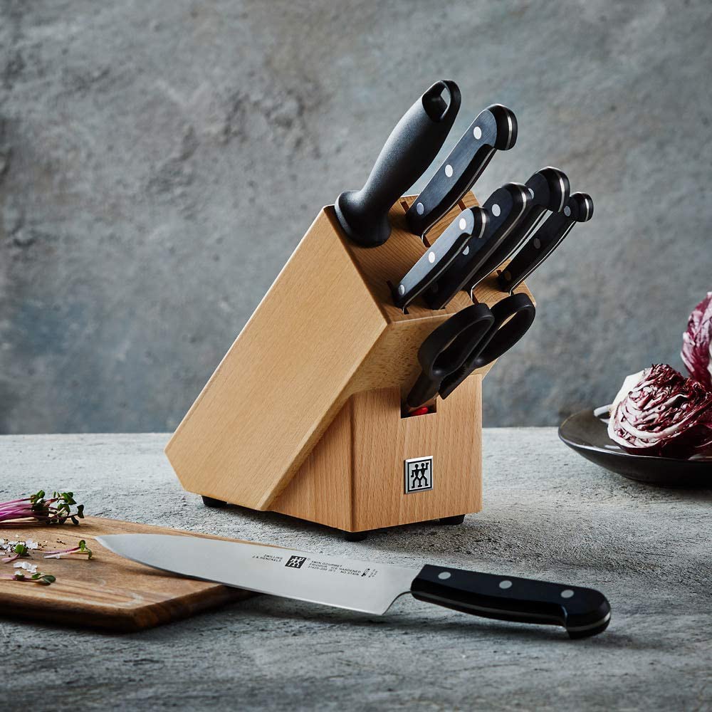 Bộ 8 dao Zwilling Twin Chef - set dao 8 món kèm giá đựng [nhập Đức chính hãng]