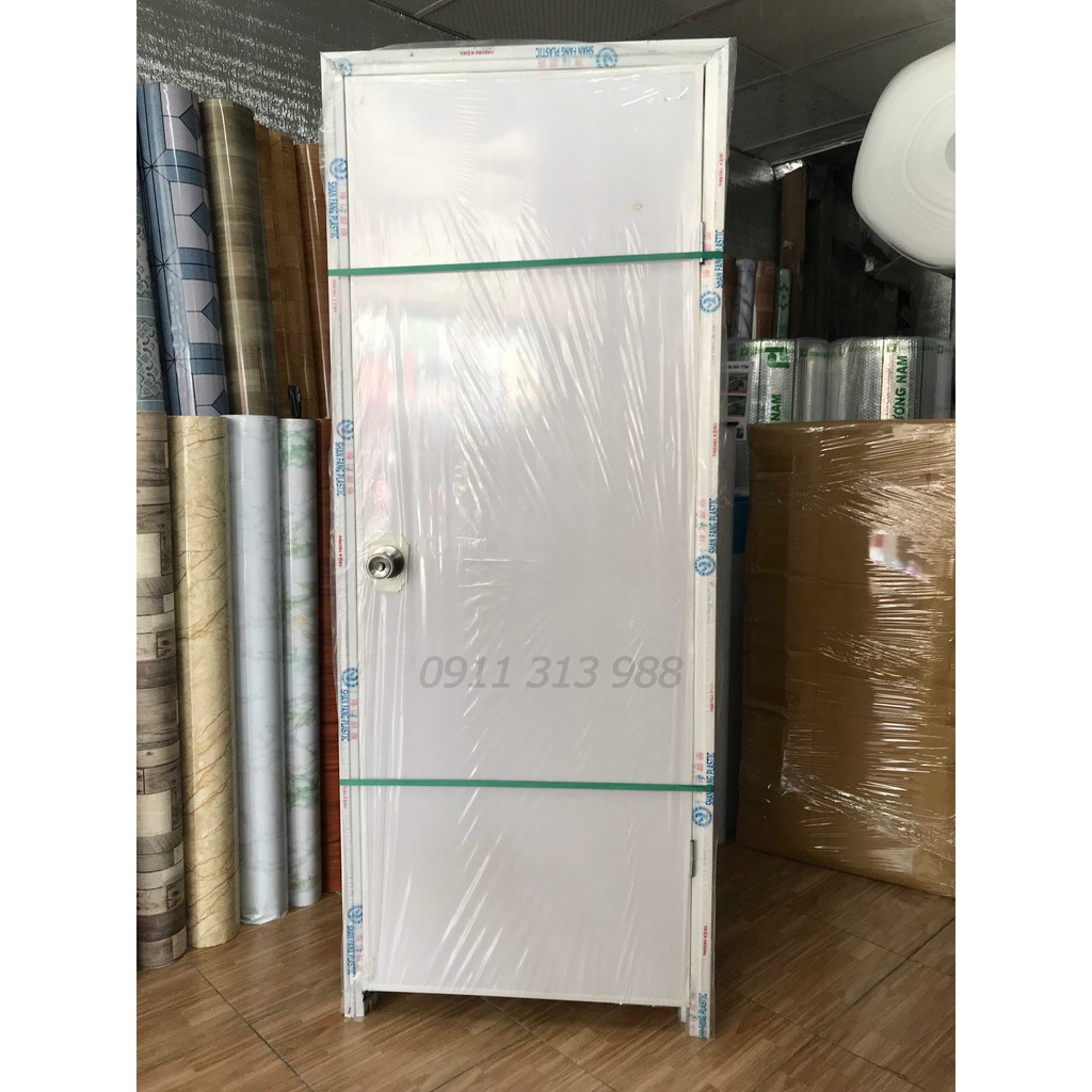 Cửa nhựa Đài Loan 75cm x 190cm, 80cm x 200cm(phủ bì)