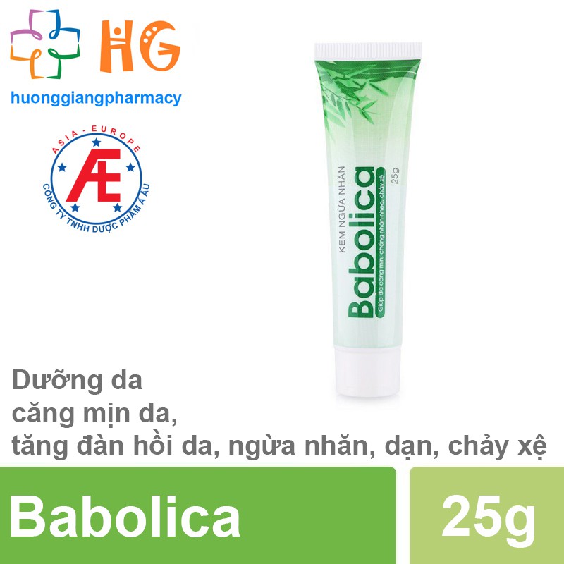 Kem ngừa nhăn Babolica - Dưỡng da căng mịn, tăng đàn hồi da, ngừa nhăn, chảy xệ (Tub 25g)