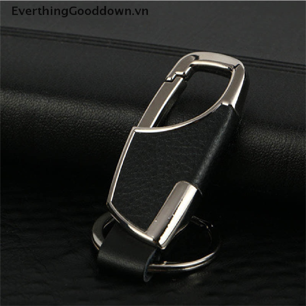 Móc Khóa Dây Da Và Kim Loại Sáng Tạo Dành Cho Nam