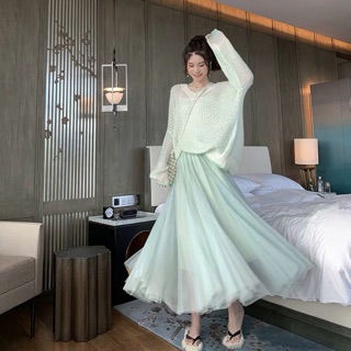 [ ORDER ] Set váy xoè ulzzang