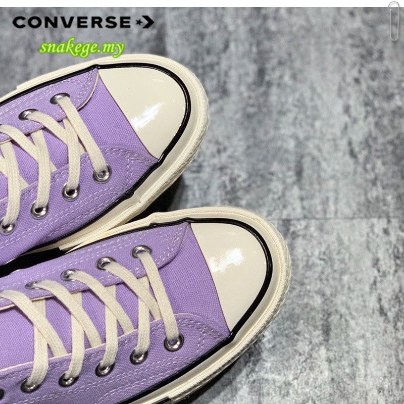 Giày thể thao Converse Chuck 70s màu tím chất liệu 100% thoáng khí thời trang mùa hè cho nữ