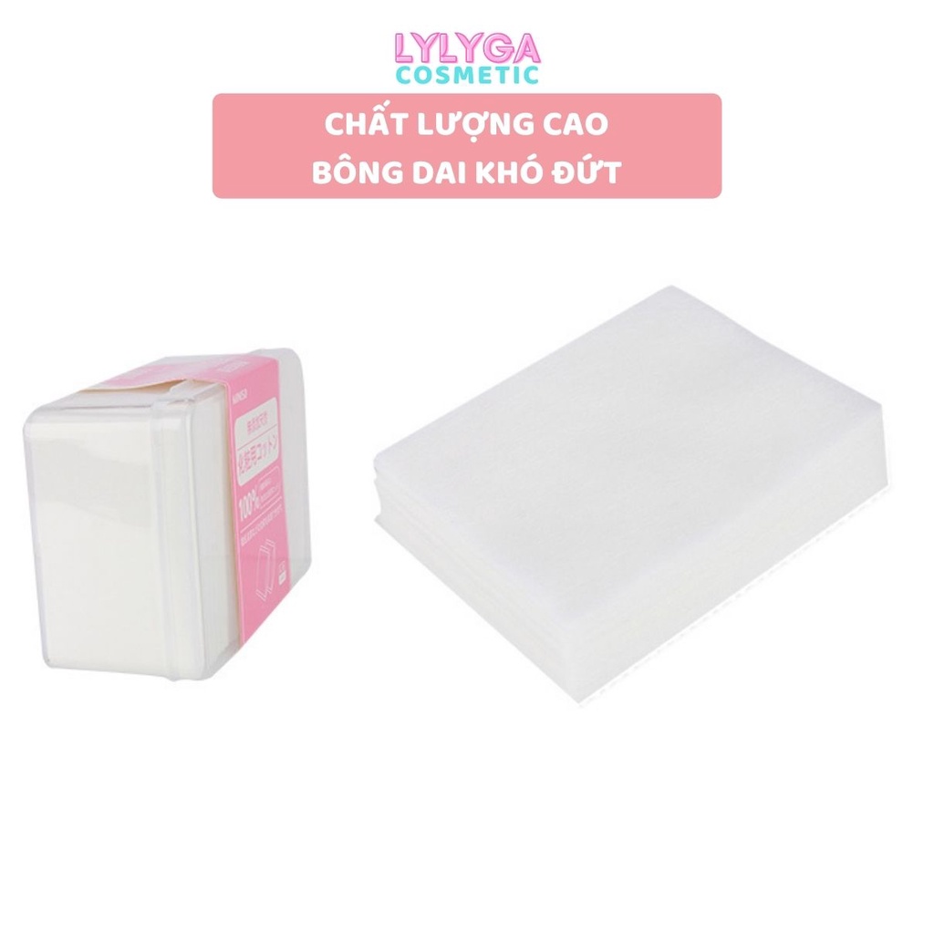 Bông tẩy trang COTTON MINISO hộp 1000 miếng từ 100% cotton Pads Làm sạch lớp trang điểm makeup toner hiệu quả DC07