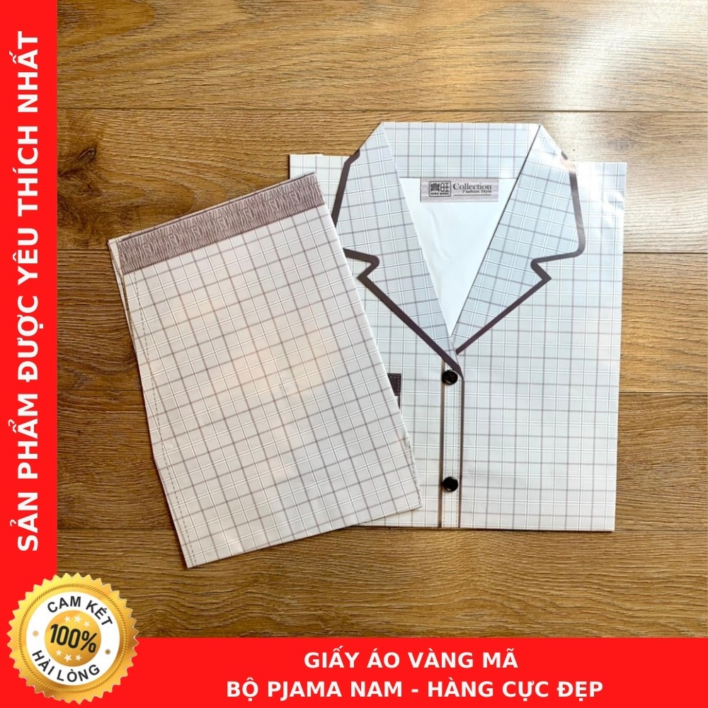 Giấy Áo Vàng Mã "Bộ Pijama Nam" - Hàng Cực Đẹp - Thương Hiệu Chú Sa Di Hoan Hỉ