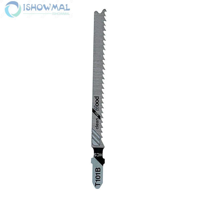 5 pcs 4 inch 10 TPI HCS T-Shank Jigsaw Blades T101B for Bosch Tools Wood Cutting