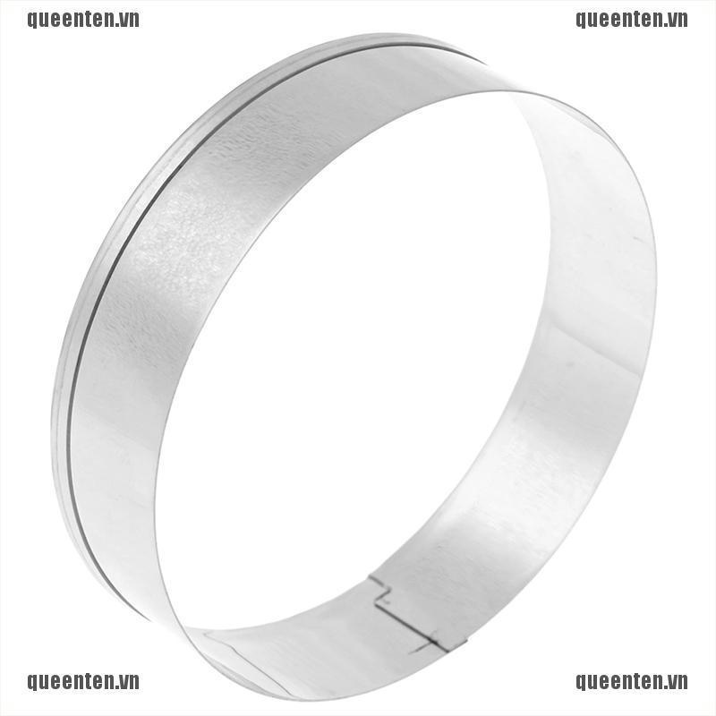 5 Set Round Circle Stainless Steel Cookie Cutter Biscuit DIY Baking Pastry Mold QUVN