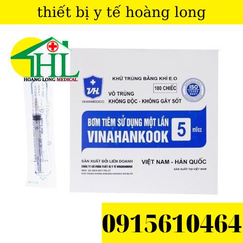 [Bán lẻ 10 chiếc] Bơm tiêm 1 lần Vinahankook 5ml