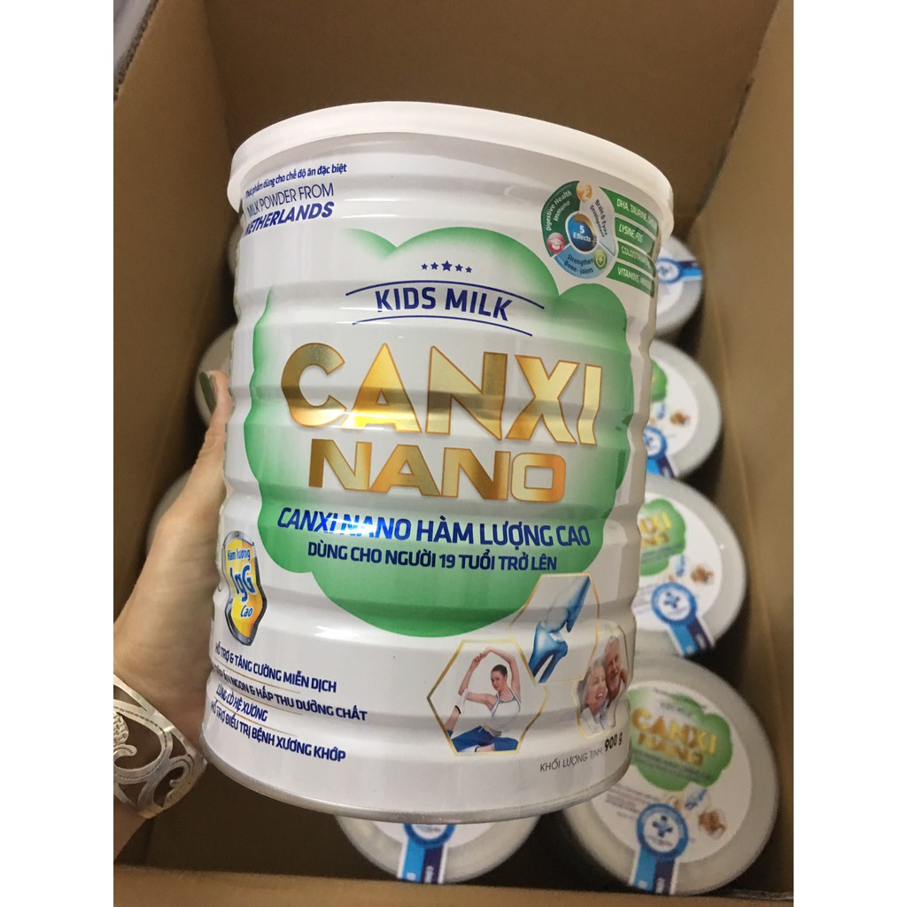 Combo 2 Hộp Sữa bột kids milk Canxi Nano 900g( giá 380k/1h)