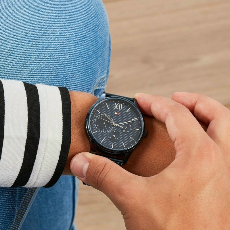 ĐỒNG HỒ NAM CAO CẤP TOMMY DÂY THÉP LƯỚI FULLBOX TAG CHECK CODE