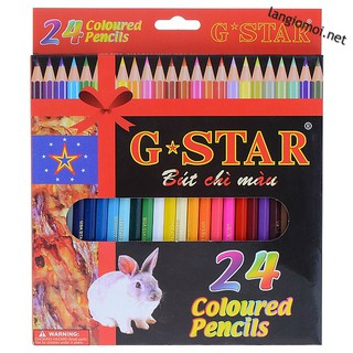Bút chì màu g-star 24 màu dài