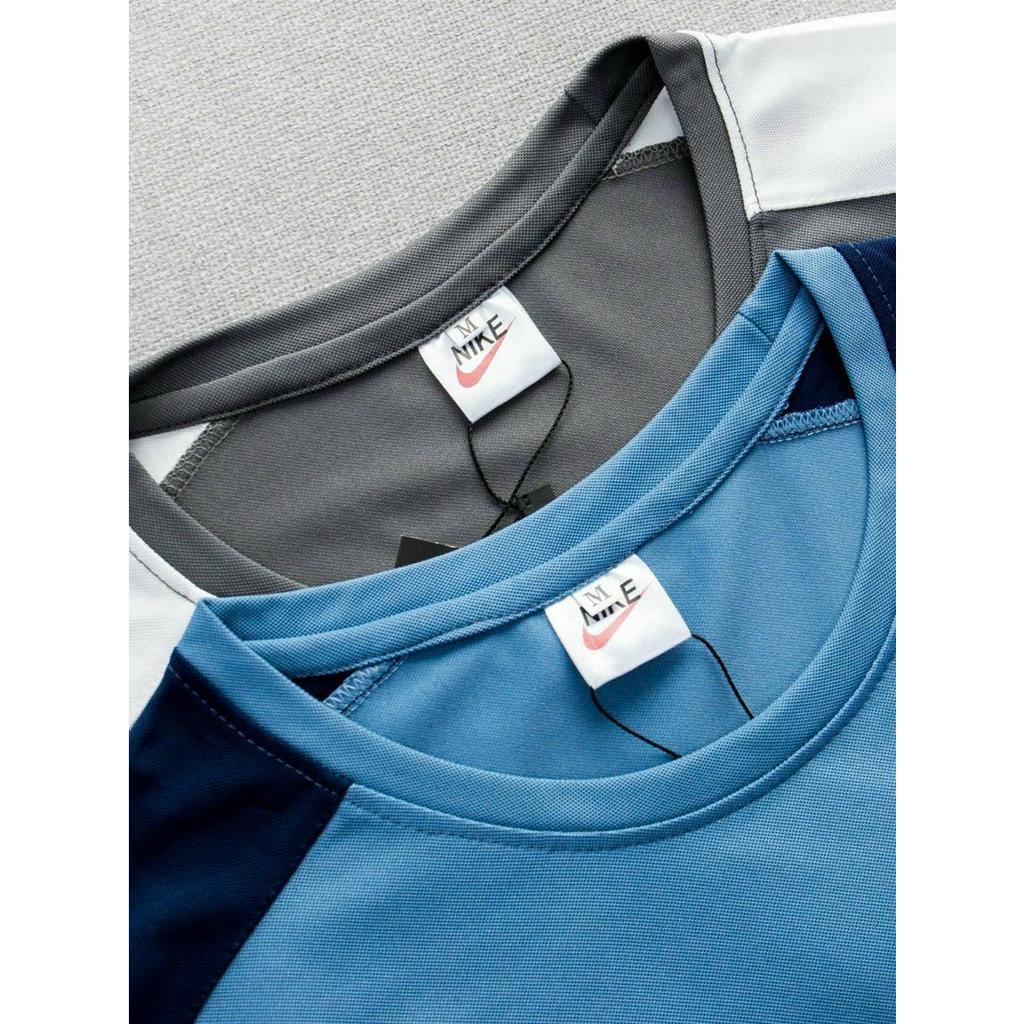 Bộ thể thao cổ tròn viền vai