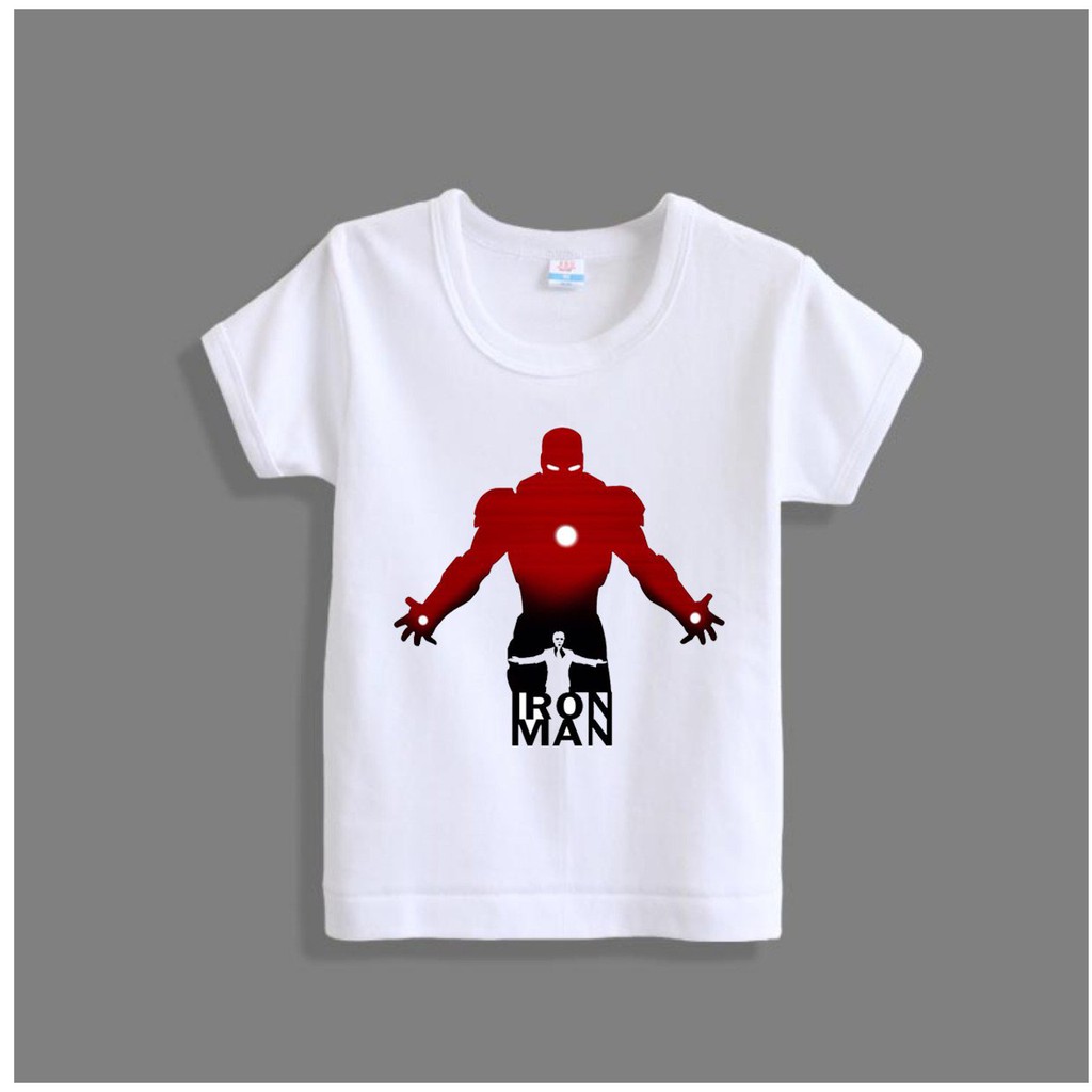 Áo thun bé trai kiểu Iron mam Mavel