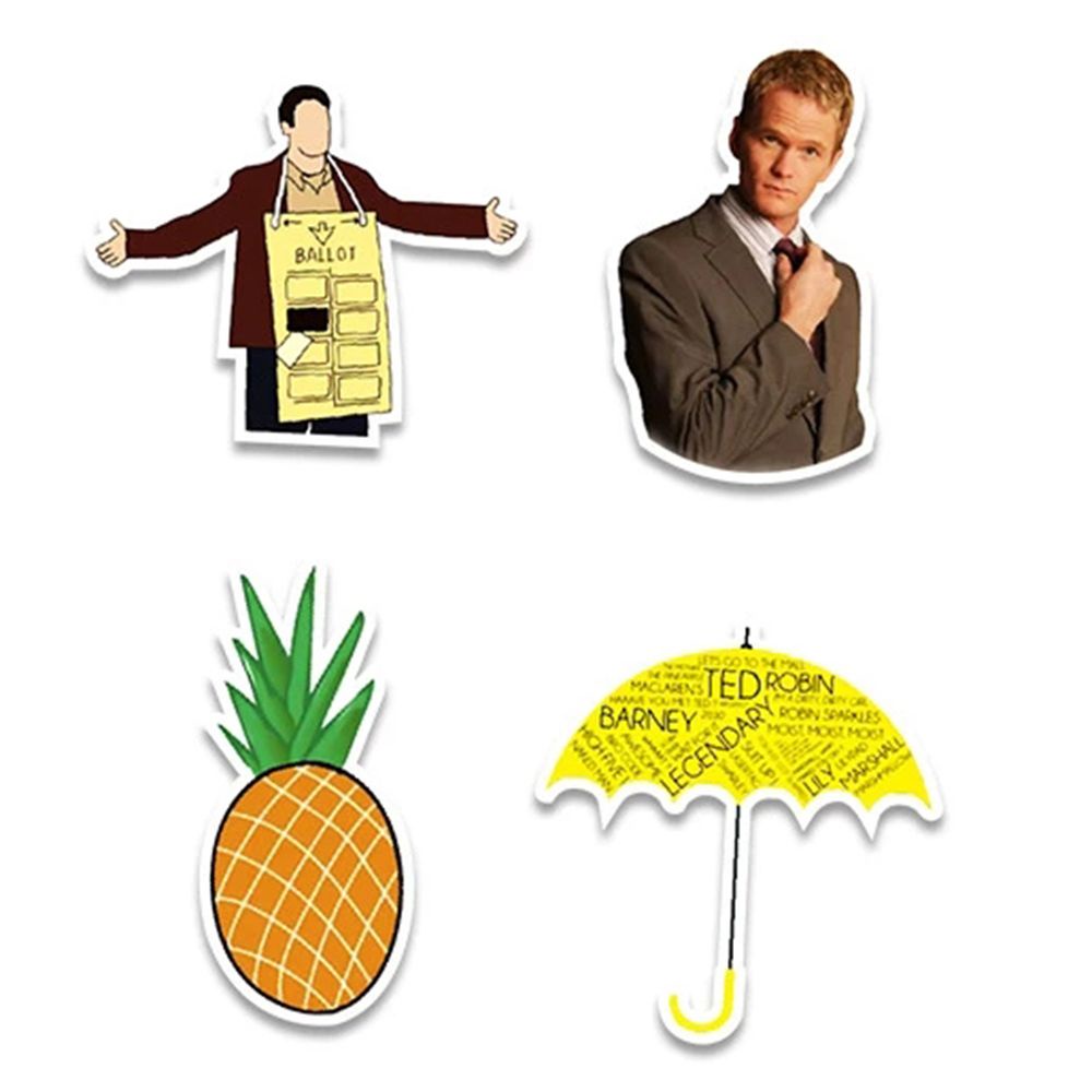 Bộ 50 miếng dán trang trí chống thấm nước in chữ How I Met Your Mother