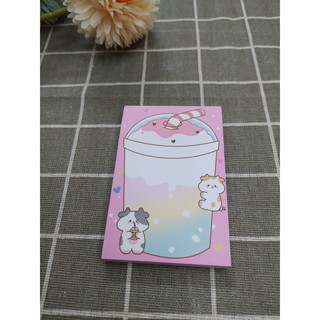 GIấy note bò sữa, Note hình chữ nhật siêu cute