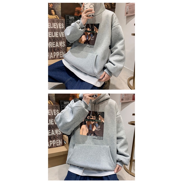 Áo nỉ hoodie nam form rông Áo hoodie nam form rộng thời trang unisex hàn quốc vải nỉ bông in hình thời trang