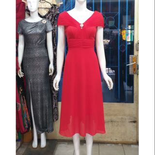 Đầm dạ hội dự tiệc dáng xòe cổ nữ hoàng trẻ trung sang trọng ( 52 kg - 68kg )