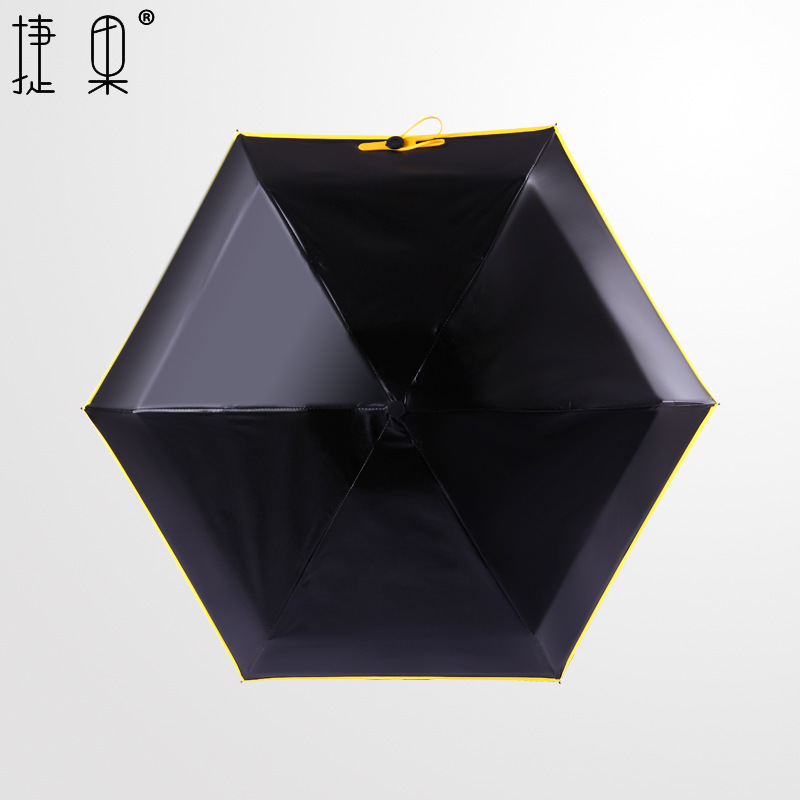 Mini single umbrella, super sun and UV protection umbrella, new vinyl sun protection folding umbrella.