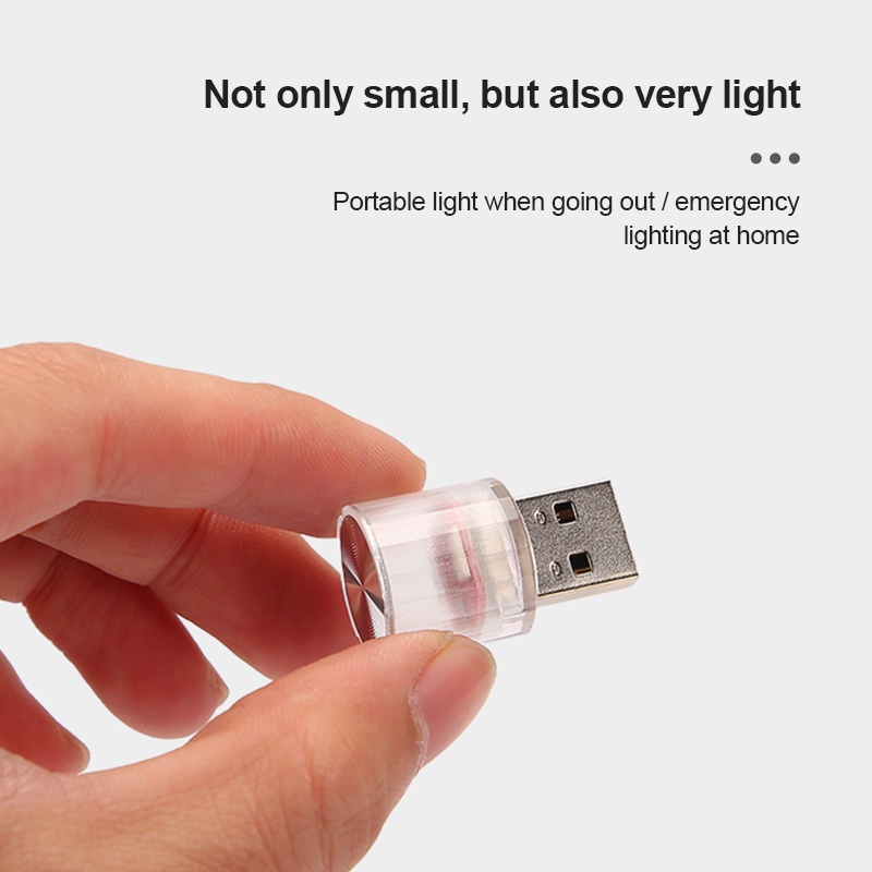 Đèn LED USB mini SEAMETAL trang trí nội thất xe hơi tiện dụng