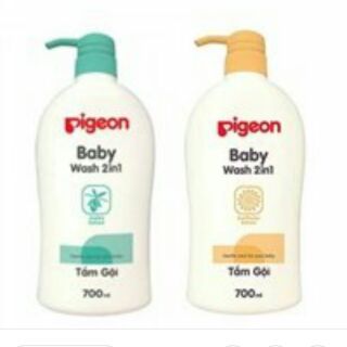 combo 2 chai sữa tắm gội pigeon 700ml