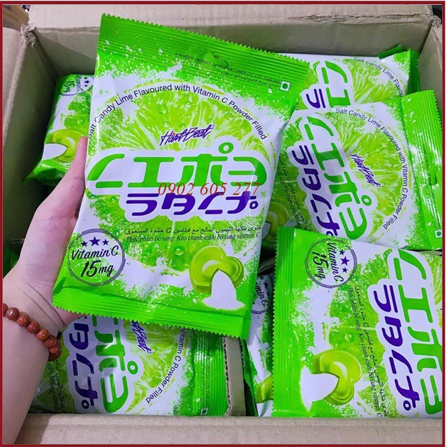 [hàng chính hãng]Kẹo Chanh Muối Hartbeat Lime Salt Candy 100g Thái Lan