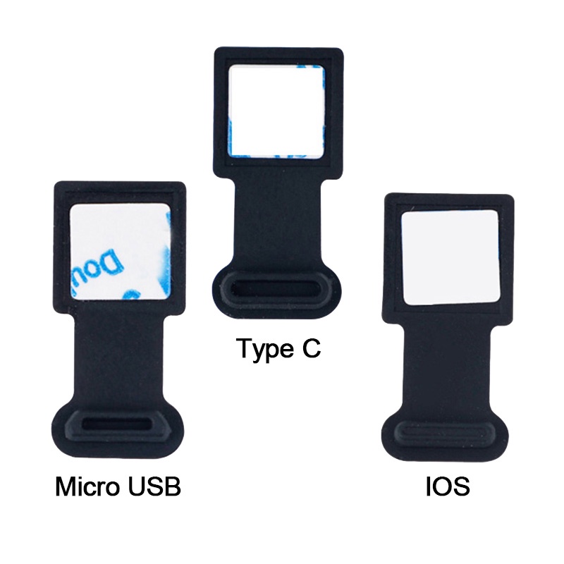 Set 3 Vỏ Bọc Silicon Chống Bụi Cho Cổng Sạc Micro USB/IOS/Type C
