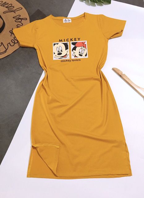 Đầm suông THUN THÁI in hoạt hình (bao chất đẹp) | BigBuy360 - bigbuy360.vn