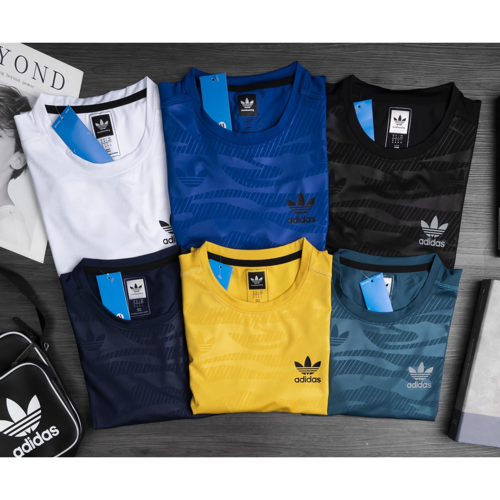 Áo phông thể thao nam, áo thun lạnh co giãn thoáng mát mặc ở nhà hoạt động thể thao dạo phố 6 màu dễ dàng lựa chọn AT05